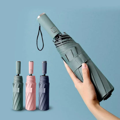 Ultralight Sturdy 3-Speed Infrared Blocking Folding Rain Automatic Umbrella Unisex Strong Ratio Umbrella Small Umbrella